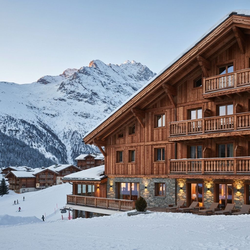 Hôtel de luxe dans les Alpes